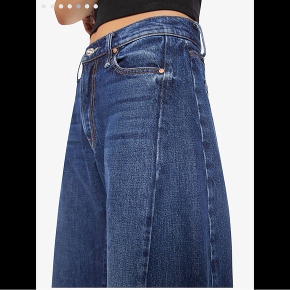 MOTHER Barrel Leg Jean Lil Mid Rise Full Pipe Flood Fray in Unplugged 30 - Picture 3 of 16